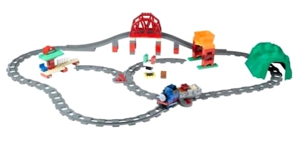 LEGO Duplo Thomas & Friends 65766 Bridge & Tunnel Set assembled. Click to value or sell yours