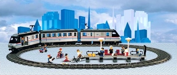 LEGO Trains 10001 Metroliner Commuter Train assembled. Click to sell or appraise one