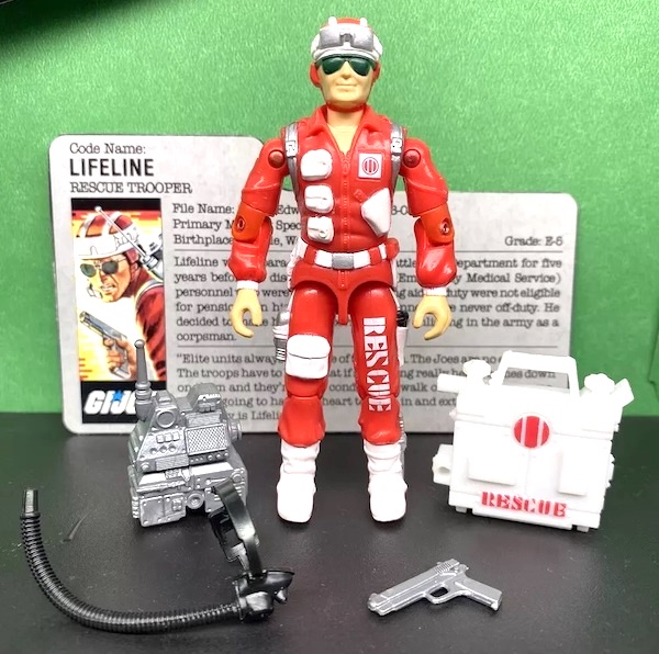 G.I. Joe Lifeline Action Figure out of the pack. Click to appraise or sell yours