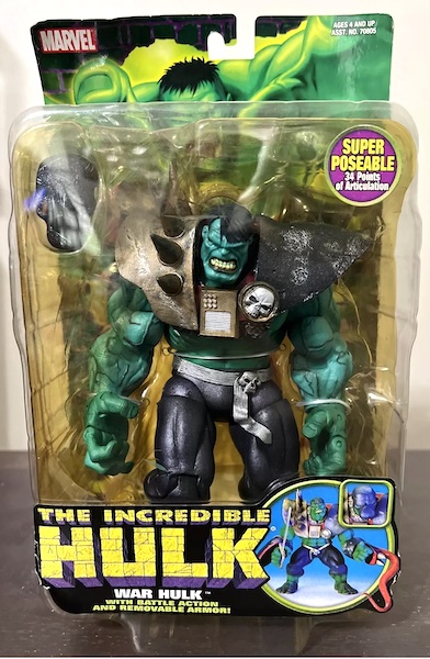 The Incredible Hulk War Hulk With Battle Action And Removable Armor Figure. Click to value or sell one