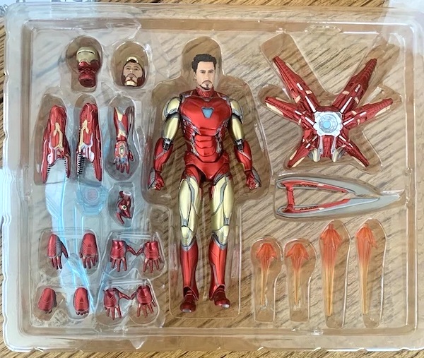MAFEX No.140 Iron Man Mark 85 Figure open box. Click to value or sell yours