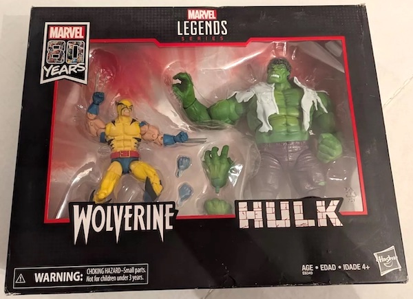 Marvel Legends 80th Anniversary Wolverine and Hulk 2 Pack. Click for a free appraisal or to sell one