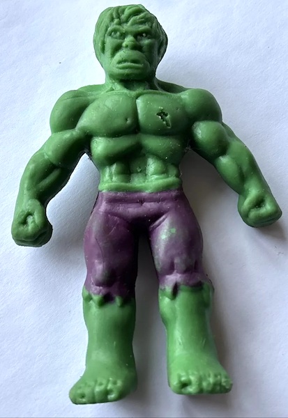 Incredible Hulk Bendy Figure out of the pack. Click for a free valuation or to sell one