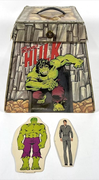 Incredible Hulk Hide-A-Way Playset assembled. Click to value or sell one