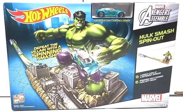 Hot Wheels Marvel Avengers Hulk Smash Spin Out Playset. Click for a free appraisal