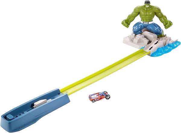 Hot Wheels Marvel Avengers Hulk Smash Spin Out Playset assembled. Click for a free appraisal