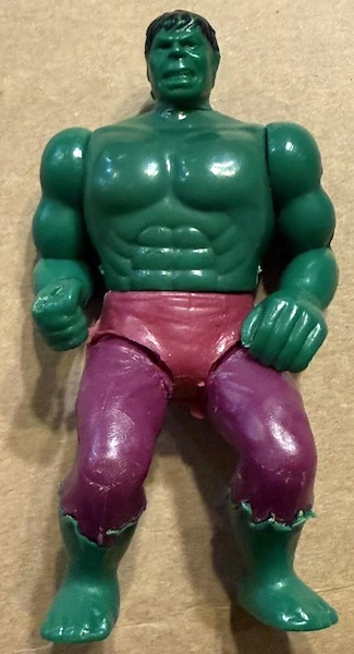 Mego Pocket Super Heroes Incredible Hulk Figure out of the pack. Click to value or sell yours