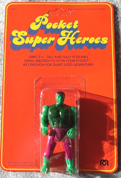 Mego Pocket Super Heroes Incredible Hulk Figure. Click to value or sell yours