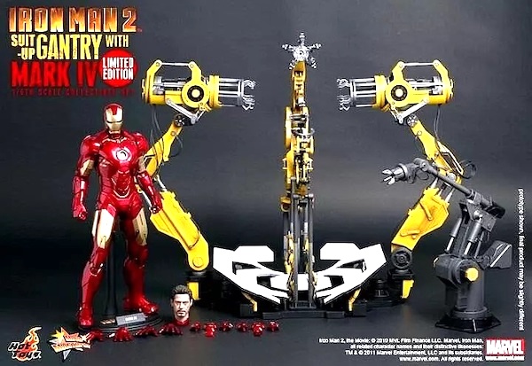 Iron Man 2 1/4 Scale Iron Man Mark IV with Suit-Up Gantry open box. Click to sell or value yours