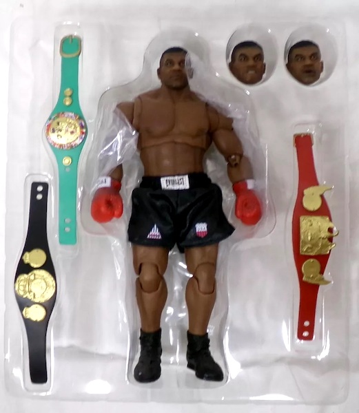 Store Collectibles 1/12th Scale Mike Tyson Figure open box. Click to value one