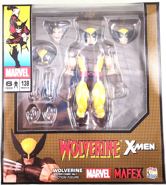 Mafex No. 138 Brown Costume Wolverine Figure. Click to appraise yours