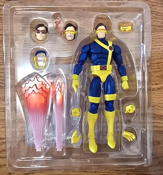 Mafex 099 X-Men Cyclops Action Figure open box. Click to value yours
