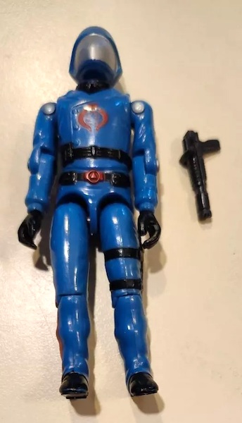 G.I. Joe Cobra Commander Mail-Away Promotional Action Figure out of the bag. Click to have yours valued, or to sell