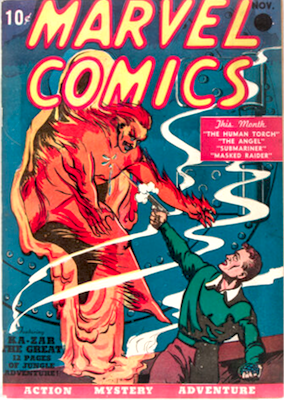Marvel Comics #1 (1939): First ever Marvel comic book. Exceptionally rare and desirable