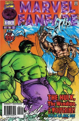 Marvel Fanfare #2 (1996): Wolverine and Hulk battle cover story