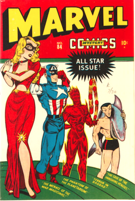 Marvel Mystery Comics #84: Captain America cover appearance