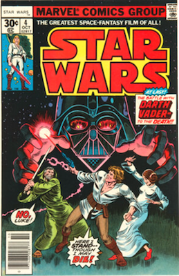 Star Wars Comic Book #4 (1977). Click for valuation