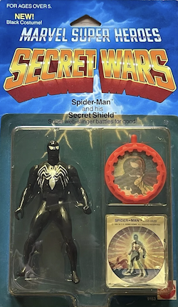Marvel Super Heroes Secret Wars #8 is the first ever Alien Symbiote, aka black suit Spider-Man appearance
