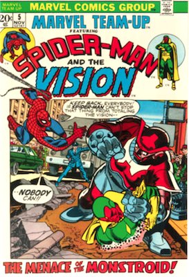 Marvel Team-Up #5: Spider-Man and The Vision. Click to sell or value comic books