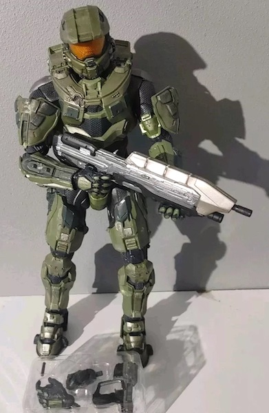 NECA Halo Master Chief 1/4 Scale Action Figure out of the box. Click to have yours valued, or to sell for cash