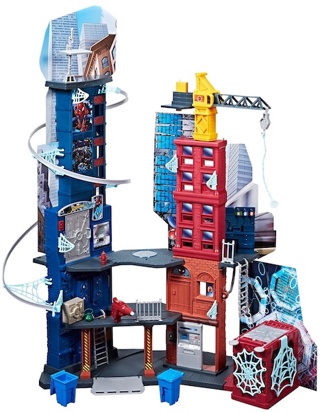 Marvel Spider-Man Mega City Playset out of the box. Click to have yours valued free