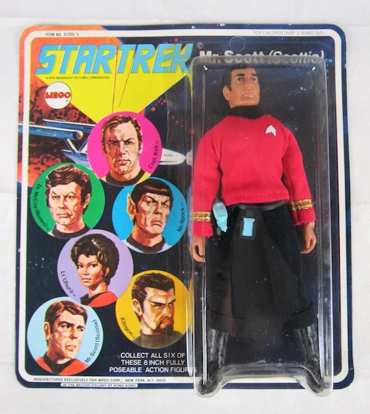 Mego Star Trek Mr. Scott. Click to sell your Mego toys