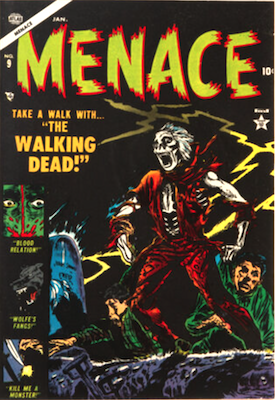 Menace #9: Classic Atlas Comics undead cover