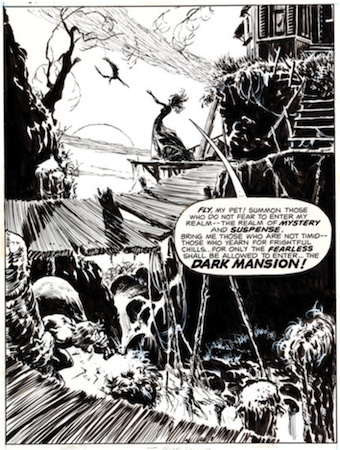 Forbidden Tales of Dark Mansion #8: Splash page by Michael Kaluta