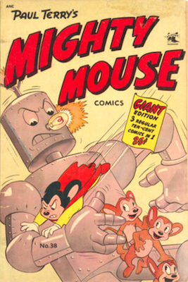Mighty Mouse #38: Mouse vs robot cover. Click to sell yours