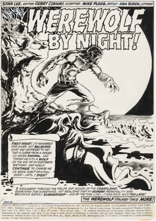 Marvel Spotlight #3 splash page by Mike Ploog