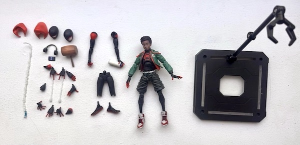 Spider-Man: Into the Spider-Verse Sentinel SV-Action Spider-Man Miles Morales out of the box. Click to sell or appraise one