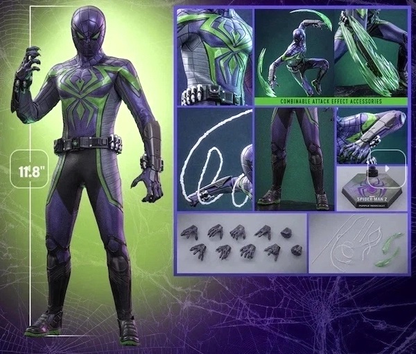 Marvel's Spider-Man 2 VGM68 1/6th Scale Miles Morales Purple Reign Suit. Click to sell or value yours