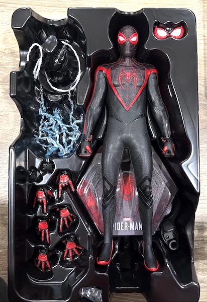 Marvel's Spider-Man 2 VGM55 1/6th Scale Miles Morales (Upgraded Suit) open box. Click to value or sell yours