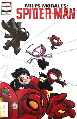 Miles Morales: Spider-Man #8 (2019): San Diego Comic Con exclusive Skottie Young variant