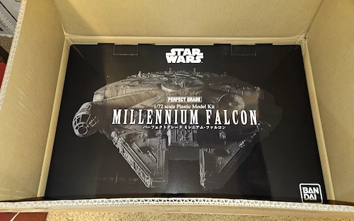 Bandai Perfect Grade Star Wars Millennium Falcon Model Kit. Click to value or sell one today