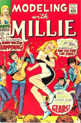Modeling with Millie #54: Beatles cover. Click to value or sell your Beatles comics