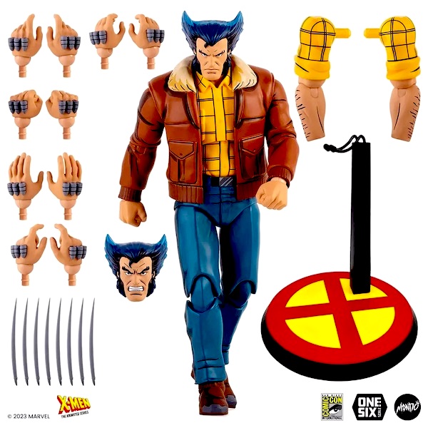 Mondo SDCC 2023 X-Men The Animated Series Logan 1/6th Figure out of the box. Click to value or sell yours