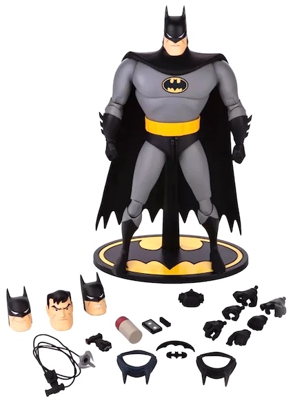Batman Animated Series 1/6 Batman Figure (Black Variant) out of the box. Click for appraisal