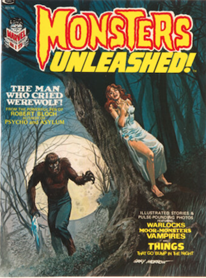 Monsters Unleashed #1: Curtis (Marvel) magazine; Werewolf cover