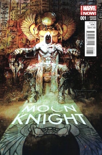Moon Knight 1 Sienkiewicz Variant Cover (2014). Click to value or sell your variant comics