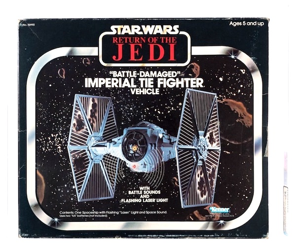 Star Wars Return of the Jedi "Battle Damaged" Tie Fighter AFA Q-75. Click to value or sell one