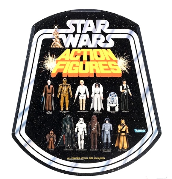 Star Wars 12 Figure Bell Display Retail Advertising Sign AFA 85. Click to value or sell one