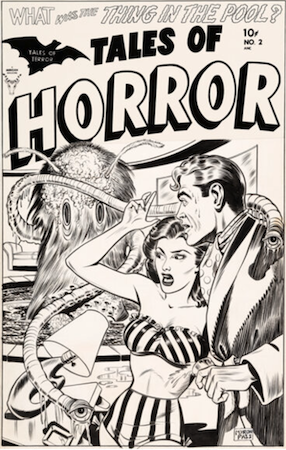 Tales of Horror #2: Cover art by Myron Fass