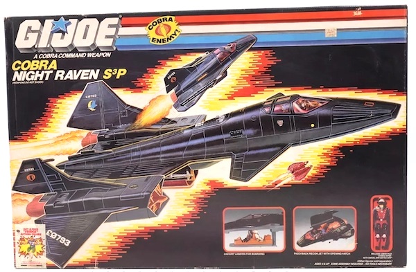 G.I. Joe Cobra Night Raven with Strato-Viper playset. Click to value yours