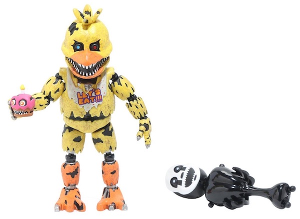 Five Nights At Freddy’s Nightmare Chica Action Figure out of the pack. Click for appraisal