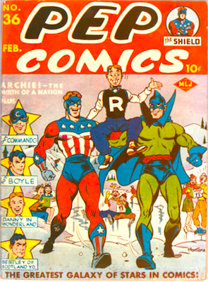 Pep Comics #36: First Archie cover appearance. Click to value or sell yours