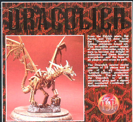 Ral Partha AD&D Dracolich Limited Edition box set. Click to sell or appraise yours