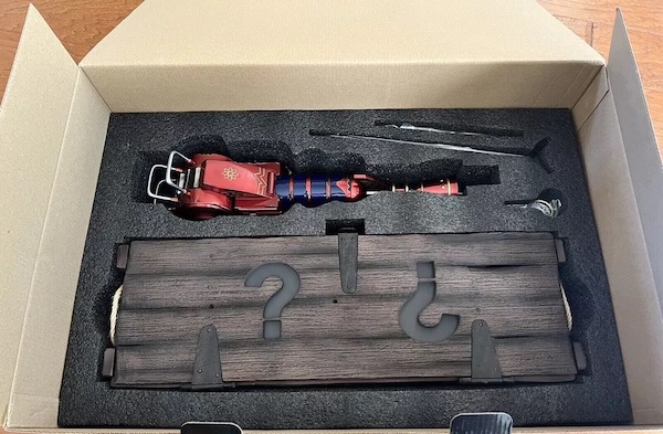 Call of Duty Ray Gun Statue in open box