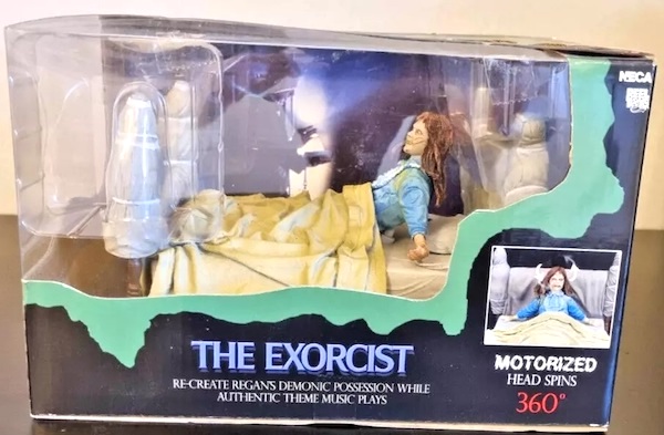 The Exorcist Regan Bed Possessed Motorized Head Spins Deluxe Box Set. Click to appraise yours free