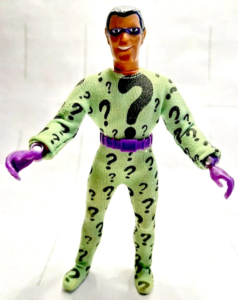 Mego Riddler Action Figure out of the pack. Click for a free appraisal of yours